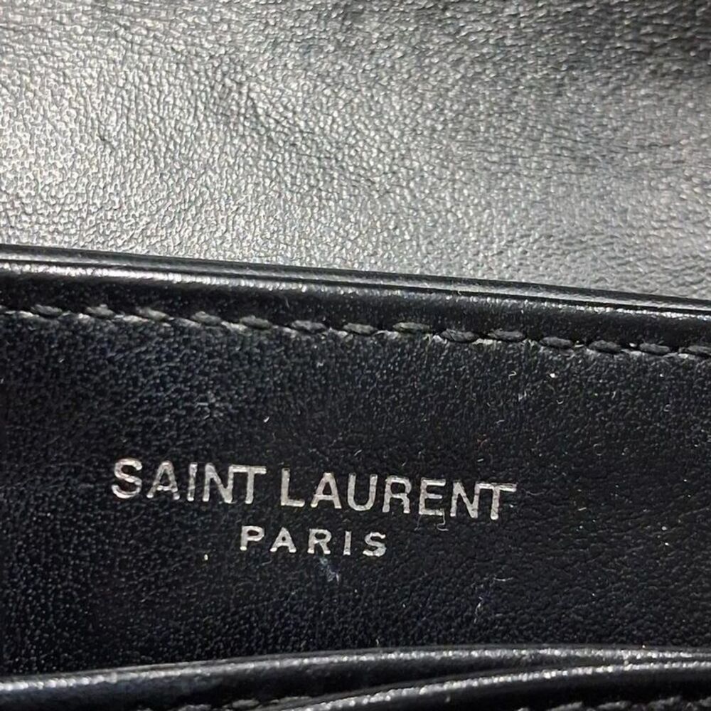 Pre Loved saint laurent Loulou Crossbody Leather Bag Women black Crossbody Bags - Picture 8 of 8